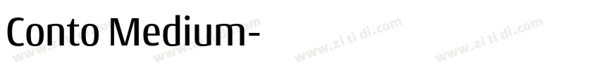 Conto Medium字体转换 Conto Medium字体转换